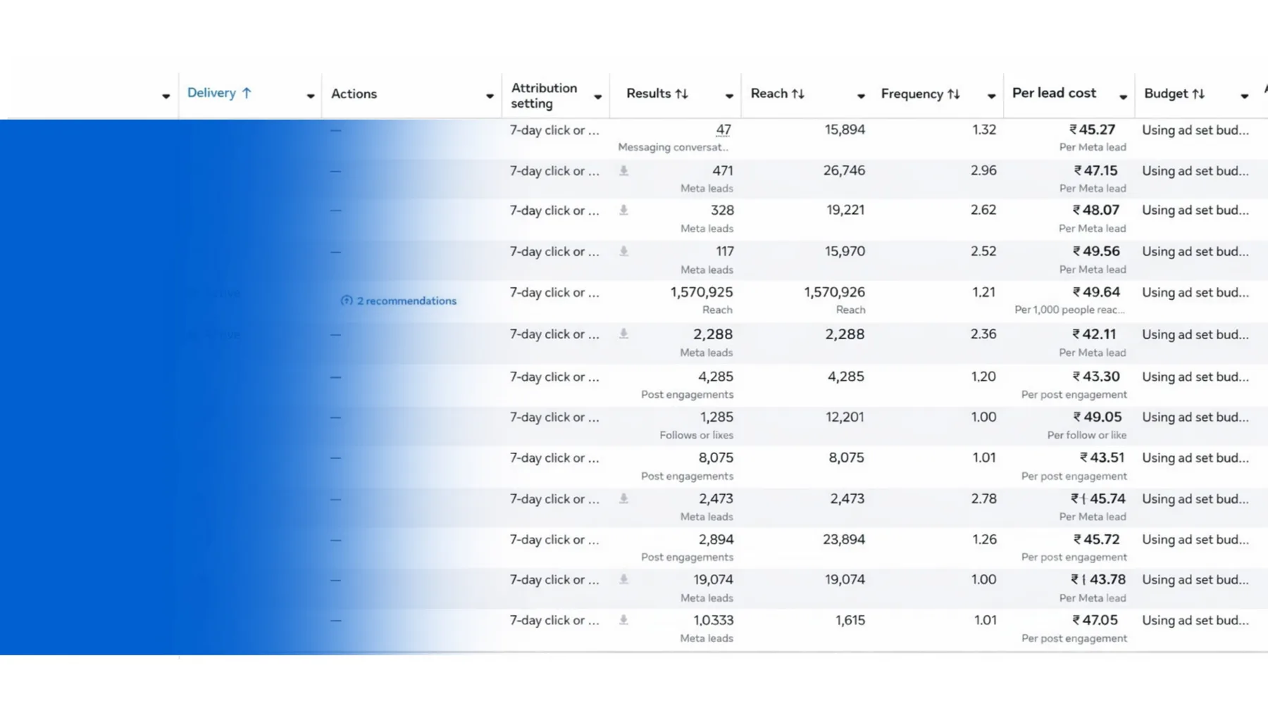 Ad account results screenshot 2